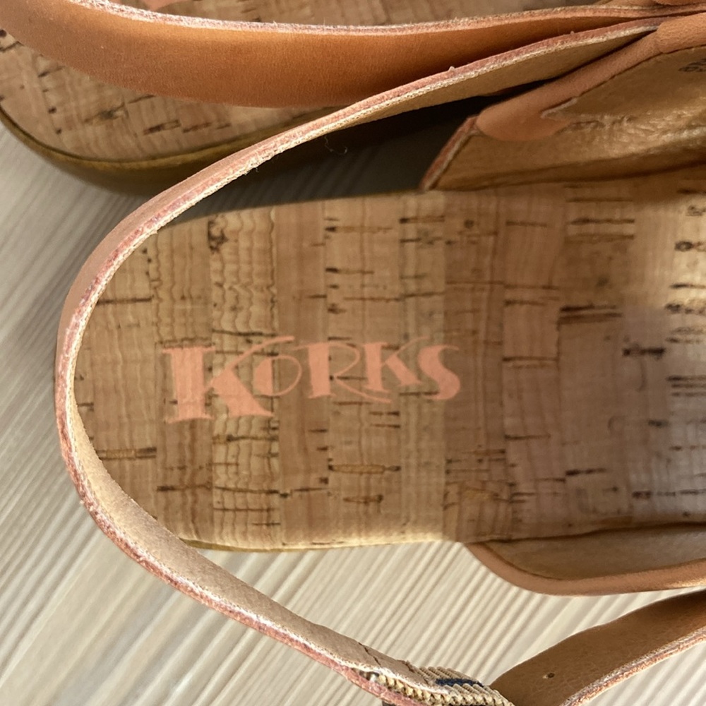 Korks Fraya Platform Wedge Sandals size 8M - Picture 3 of 6